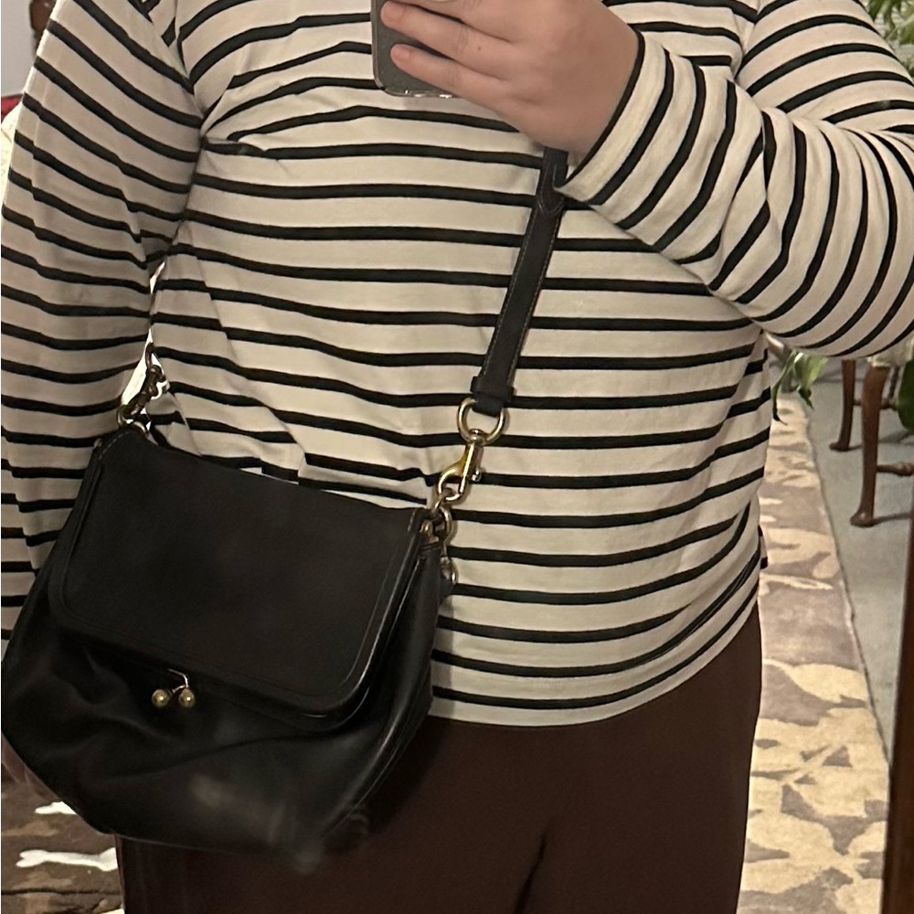 Vintage Coach Kisslock Crossbody Saddle Bucket Bag - Picture 13 of 15